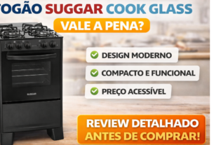 Fogão Suggar Cook Glass