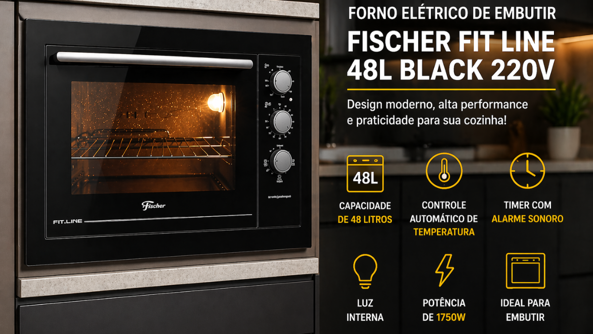 Forno Elétrico de Embutir Fischer