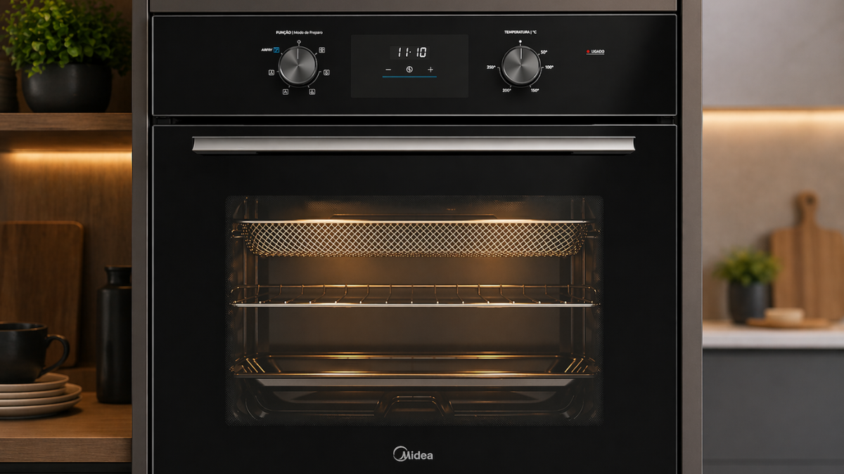 Forno de Embutir Elétrico Midea 68L