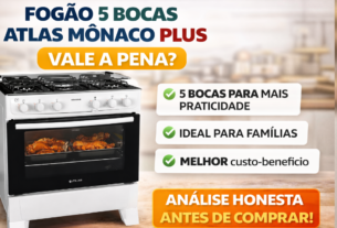 Fogão 5 Bocas Atlas Mônaco