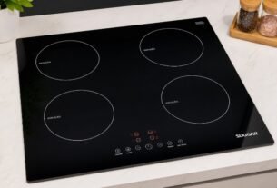 Cooktop de Indução 4 Zonas Preto