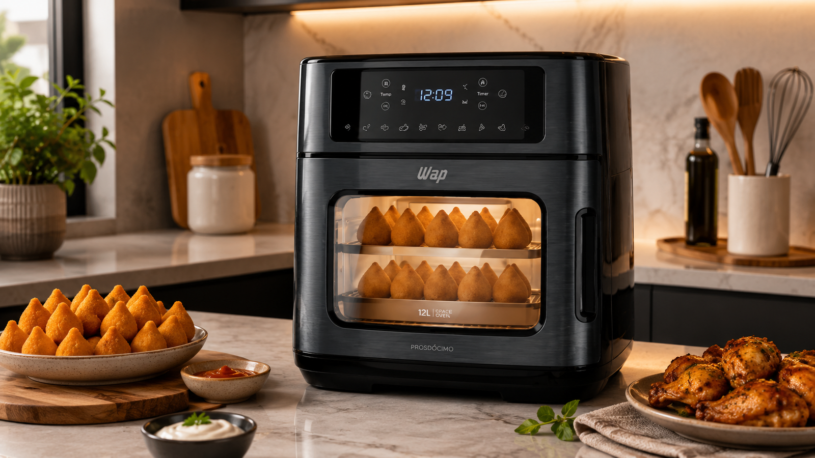 A Porta Removível com Abertura Lateral da Air Fryer WAP WAOD2 Facilita a Limpeza?
