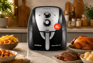 Air Fryer Mondial AFN-80-BI 8L Tem Cesto Antiaderente?