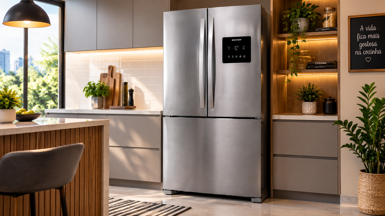 Geladeira Brastemp BRO85MK 559L French Door